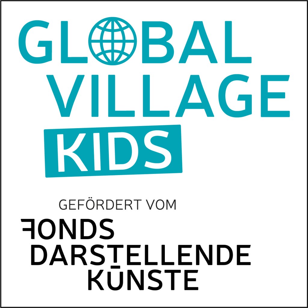 Logos der Förderer: Bundesministerium für Bildung und Forschung/Kultur macht stark. Bündnisse für Bildung/Fond Darstellende Künste/Global Village Kids, Heinrich Dammann Stiftung und Lüneburgischer Landschaftsverband